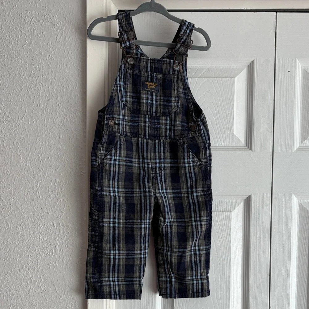 Vintage OshKosh B’Gosh Plaid Overalls